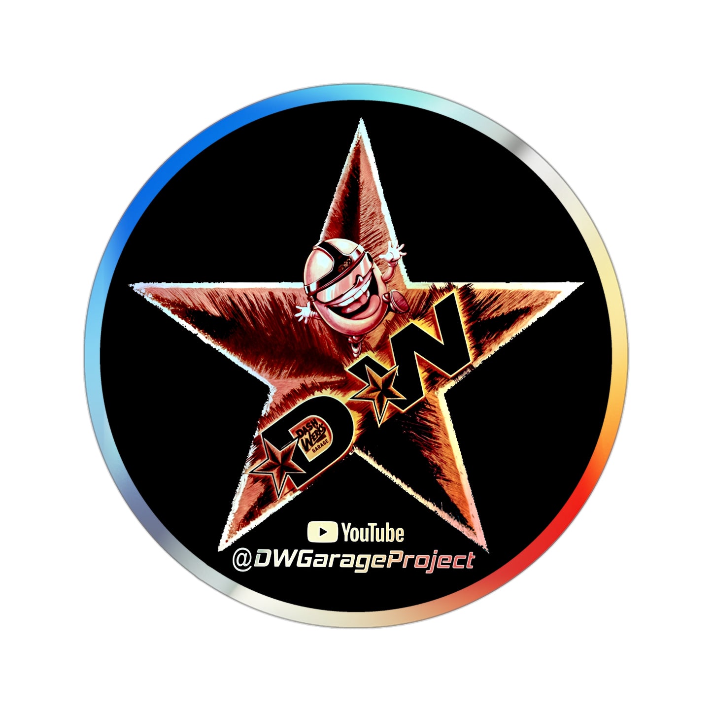DW Star Holographic Stickers