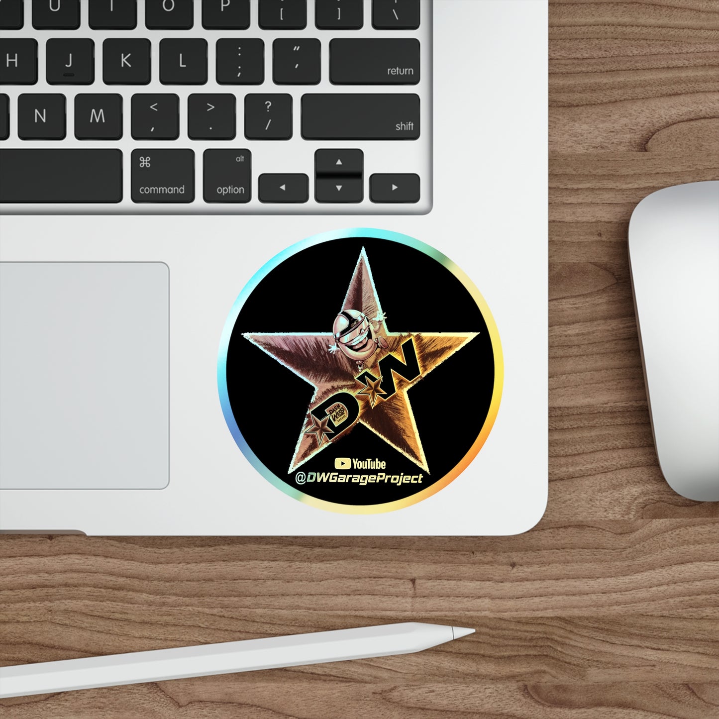 DW Star Holographic Stickers