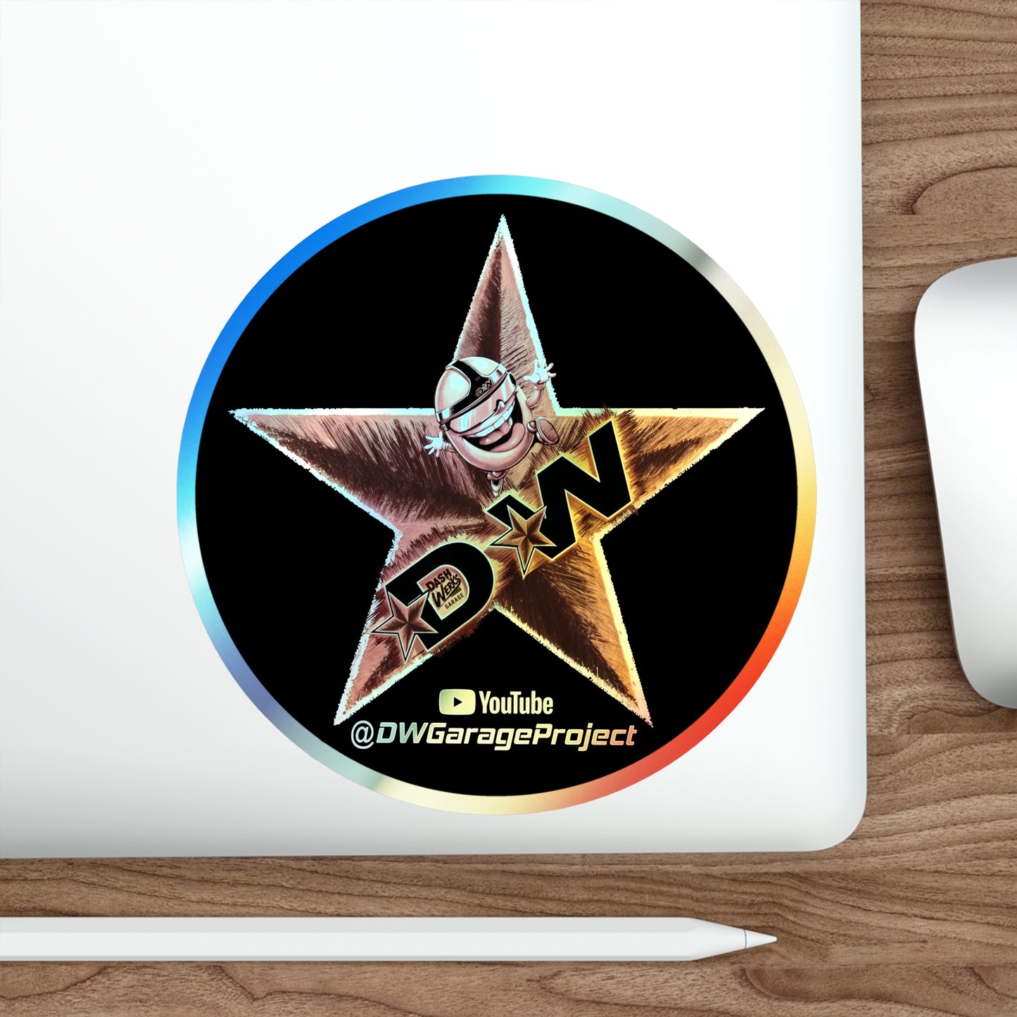 DW Star Holographic Stickers