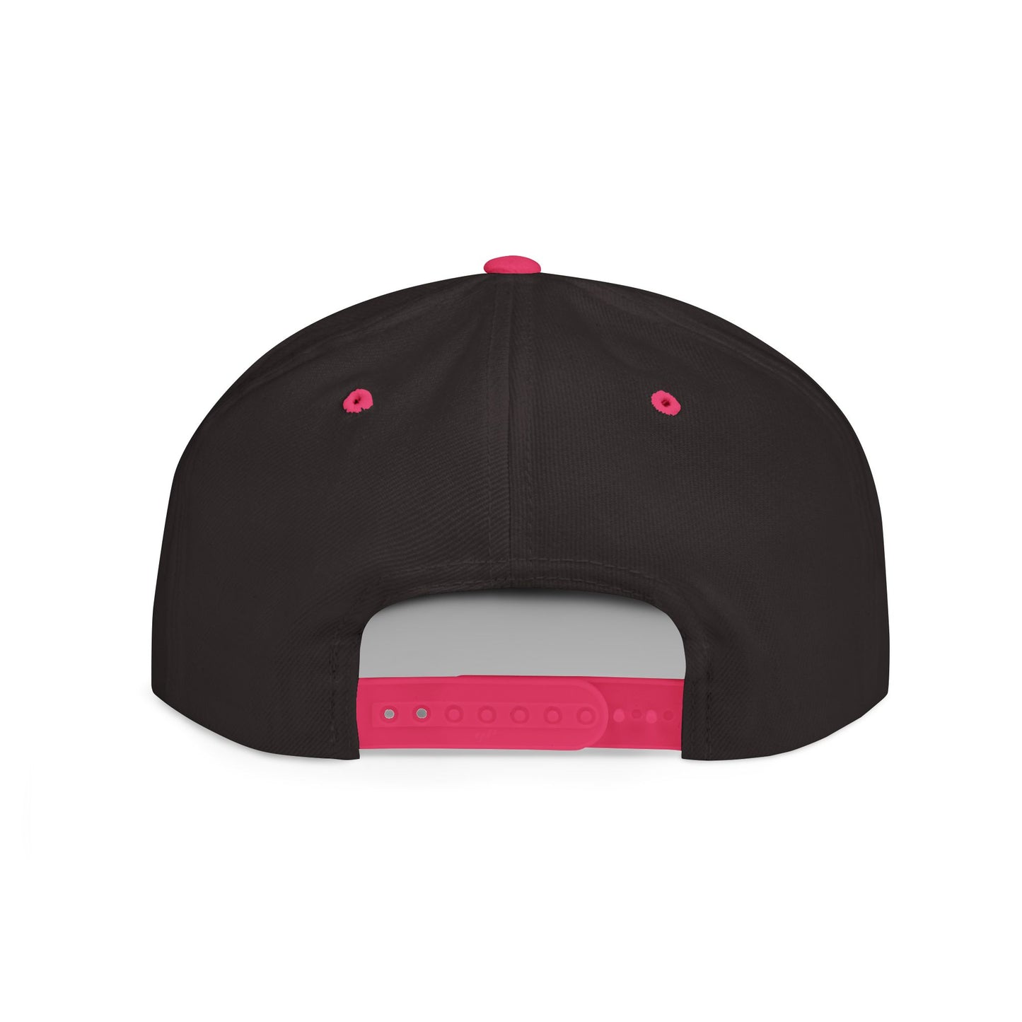 Dash Werks Pink Hexagon Flat Bill Snapback Hat