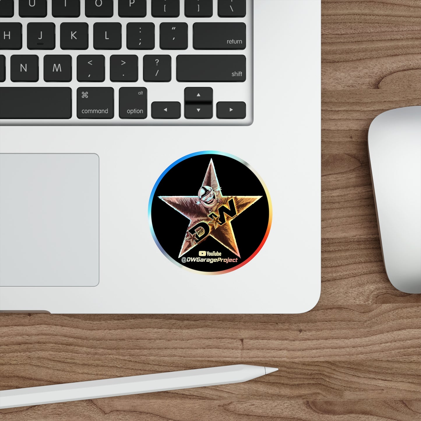 DW Star Holographic Stickers