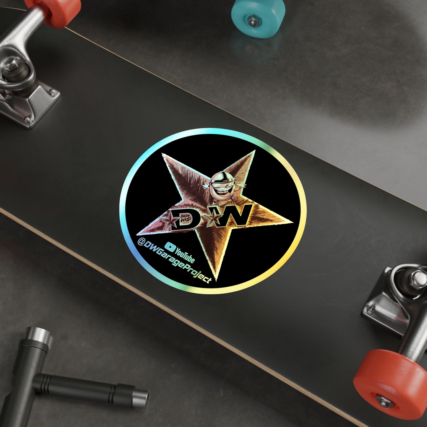 DW Star Holographic Stickers