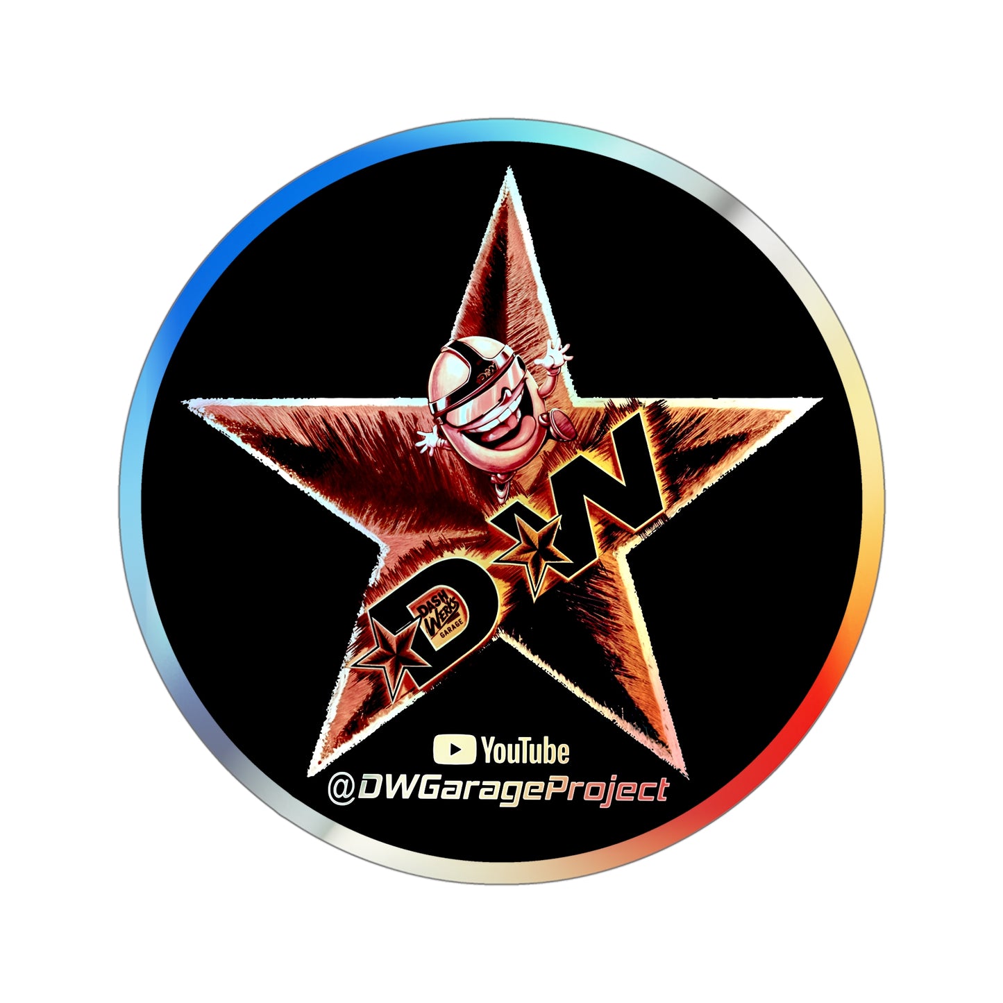 DW Star Holographic Stickers