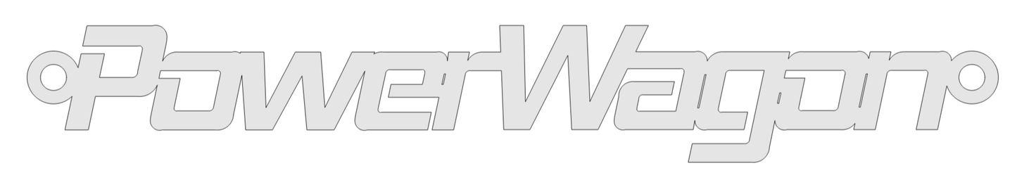 Power Wagon vanity emblem