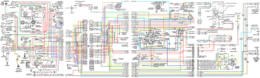 1974-1978 D/W Series Typical Wiring Diagram