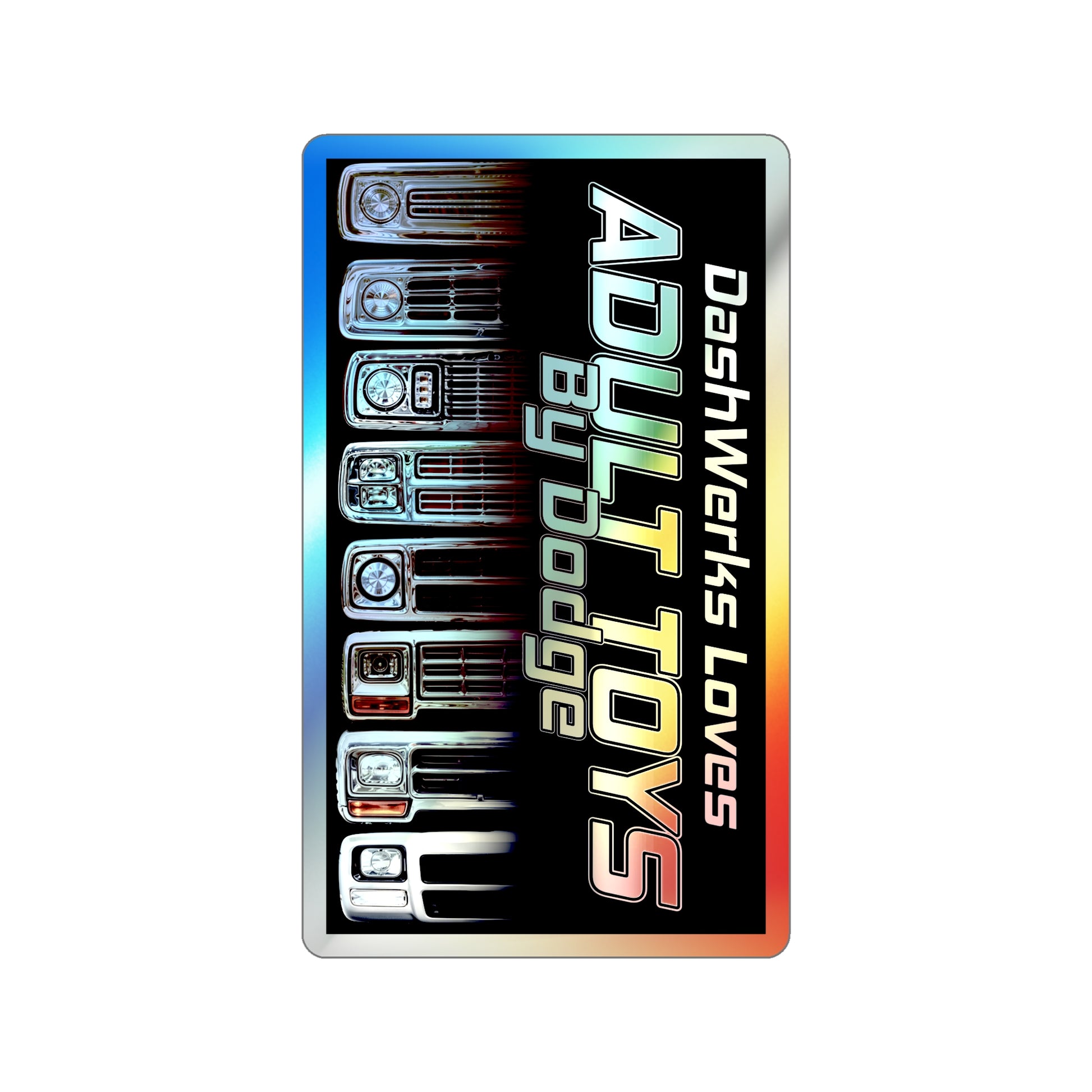 Personalized Adult Toys By Dodge Holographic Die-Cut Stickers DW Gauge Panels Personalized Adult Toys By Dodge Holographic Die-Cut Stickers DW Gauge Panels